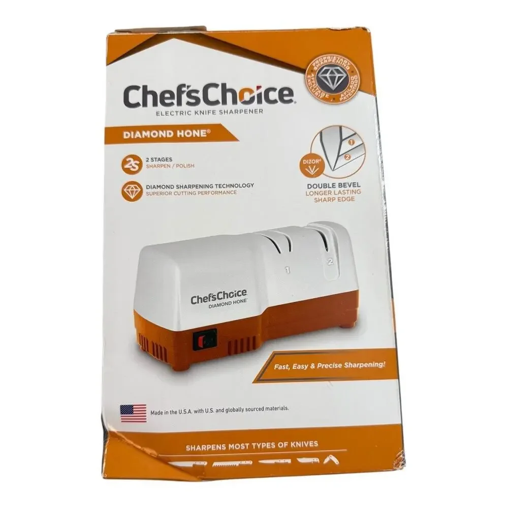 Chef’sChoice Diamond Hone Kitchen Knife Sharpener 2-Stage‎ USA-Made NEW/NIB!!